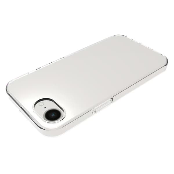 För iPhone 16e Transparent TPU Reptåligt Skal + 2.5D Bågformat Skärmskydd