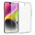 Miniatyrbild 1 av 5: För iPhone 16e Transparent TPU Reptåligt Skal + 2.5D Bågformat Skärmskydd