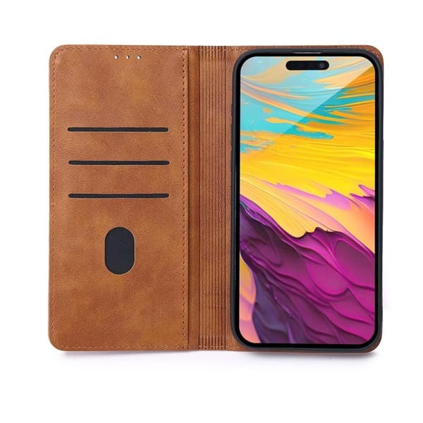 Galaxy A12/M12 Plånboksfodral Smart Seam - Brun
