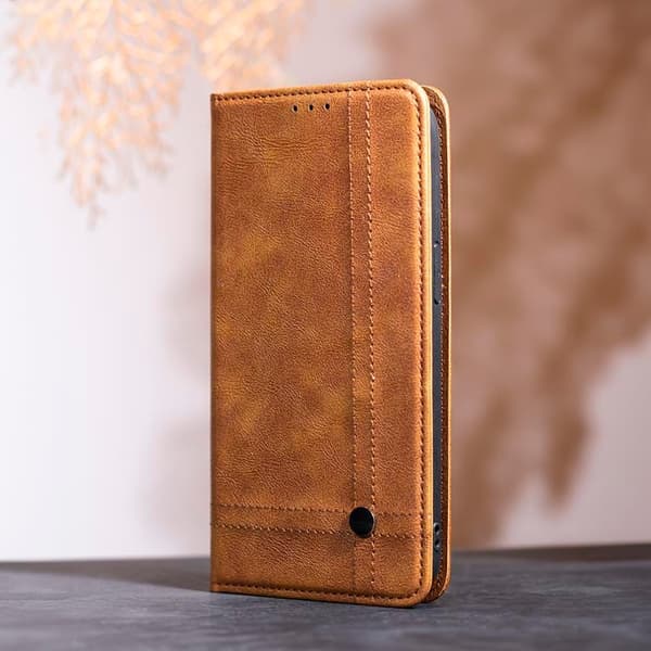 Galaxy A12/M12 Plånboksfodral Smart Seam - Brun