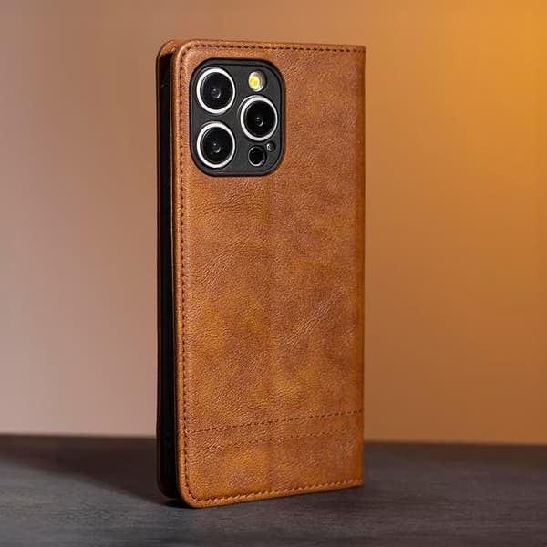 Galaxy A12/M12 Plånboksfodral Smart Seam - Brun