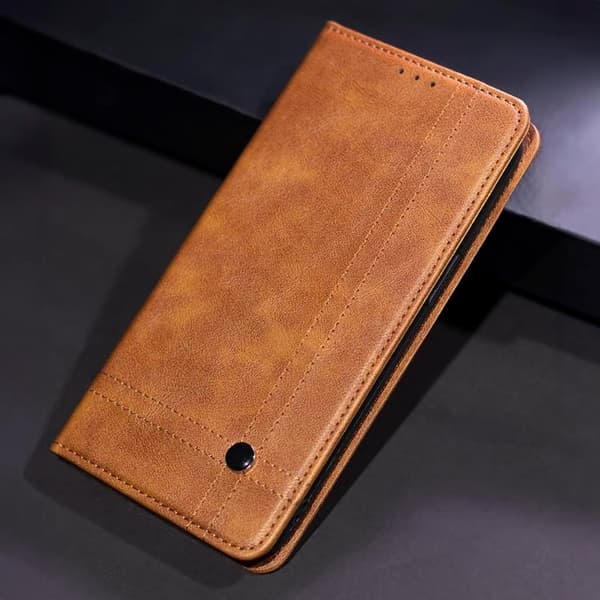 Galaxy A12/M12 Plånboksfodral Smart Seam - Brun