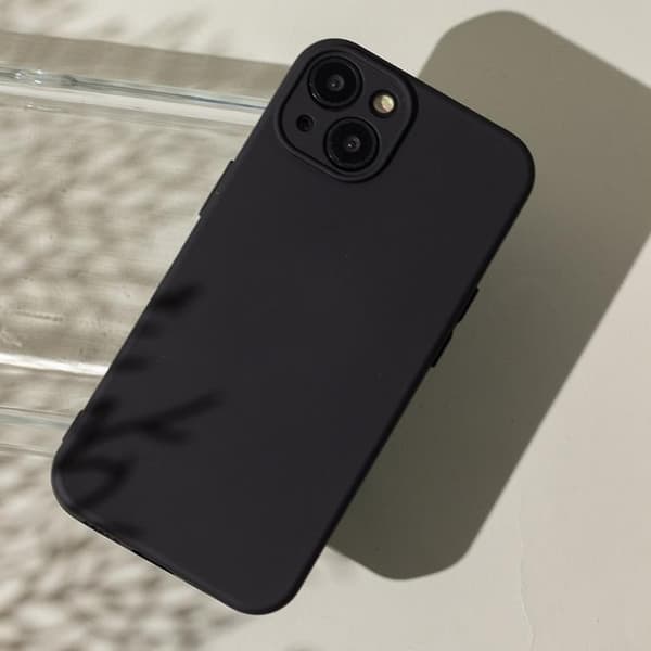 iPhone 15 Mobilskal Silikon Box - Mörkblå