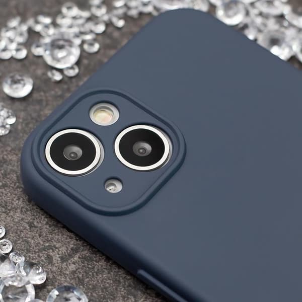 iPhone 15 Mobilskal Silikon Box - Mörkblå