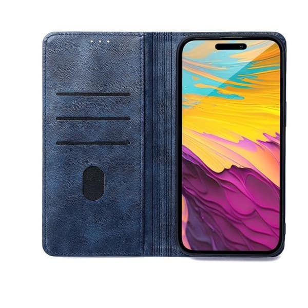 iPhone 7/8/SE (2020/2022) Plånboksfodral Smart Seam - Marinblå
