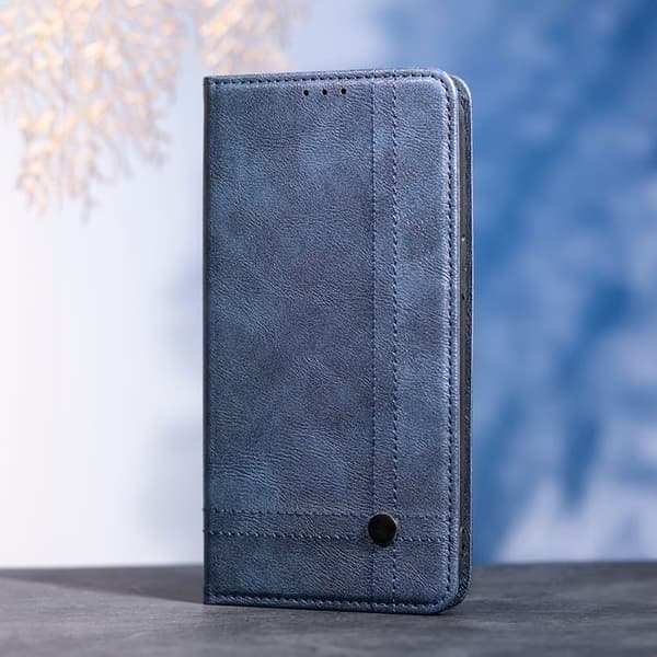 iPhone 7/8/SE (2020/2022) Plånboksfodral Smart Seam - Marinblå