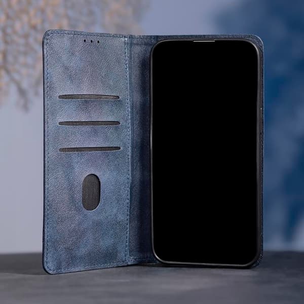 iPhone 7/8/SE (2020/2022) Plånboksfodral Smart Seam - Marinblå