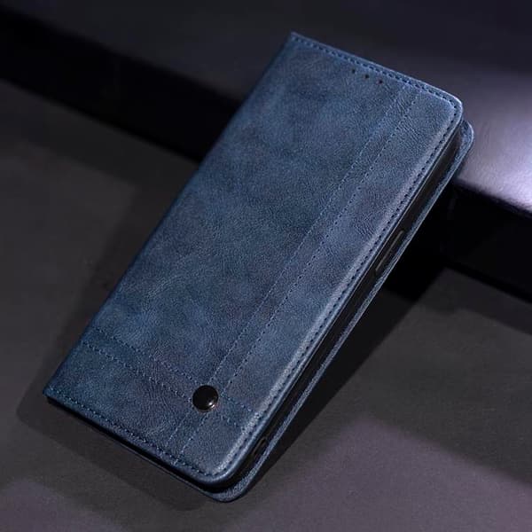 iPhone 7/8/SE (2020/2022) Plånboksfodral Smart Seam - Marinblå