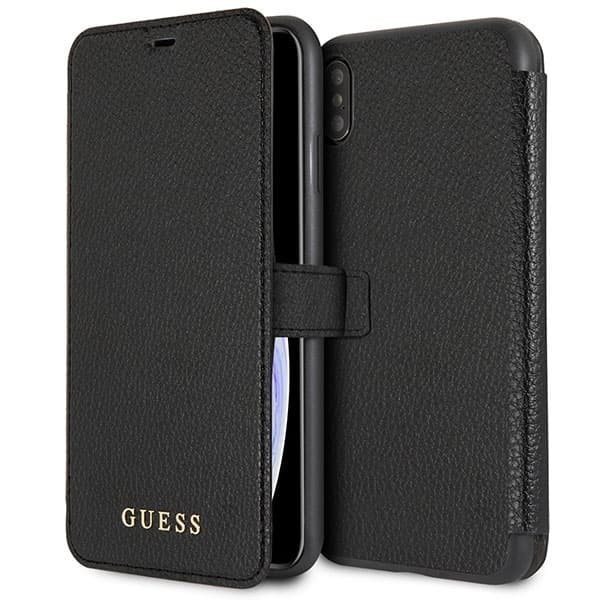 Guess iPhone XS Max Plånboksfodral - Svart
