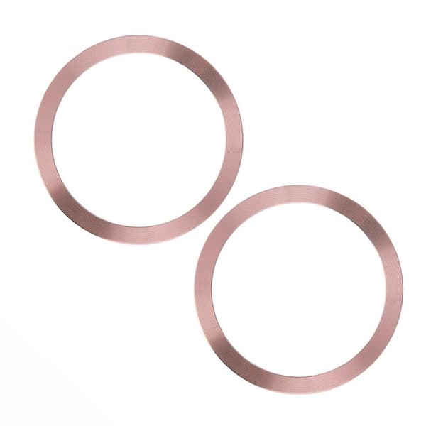 [2-Pack] MagSafe Metallring Magnetisk - Rosa