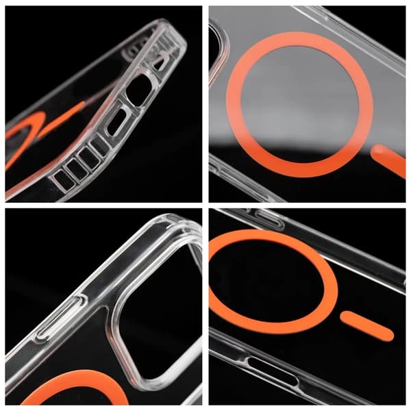 iPhone 12 Mini Mobilskal MagSafe Drop Glue - Orange