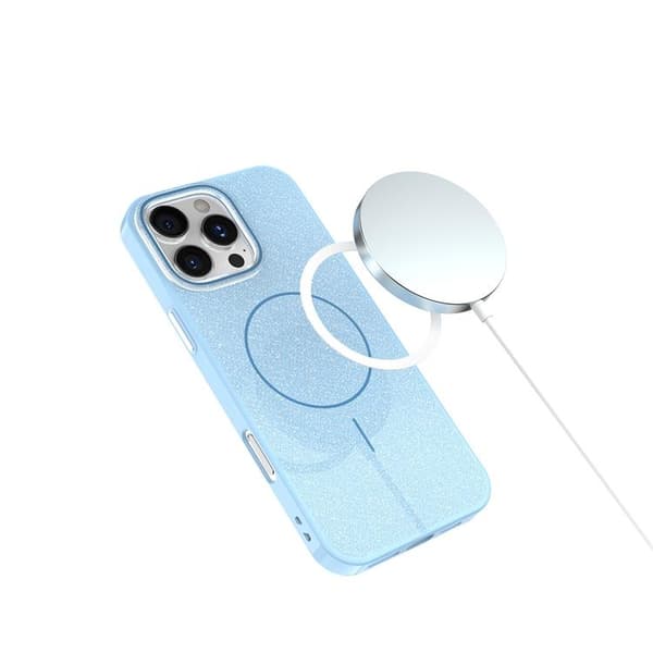 iPhone 11 Mobilskal MagSafe Glitter Thin - Blå