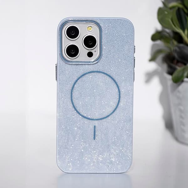 iPhone 11 Mobilskal MagSafe Glitter Thin - Blå