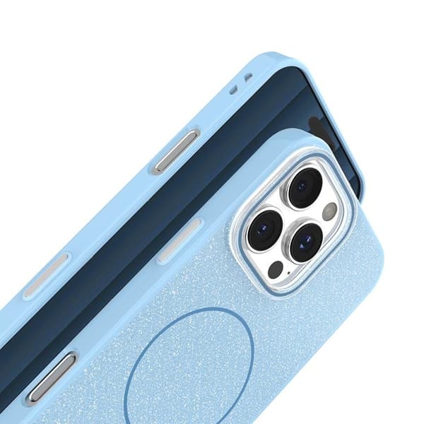 iPhone 11 Mobilskal MagSafe Glitter Thin - Blå