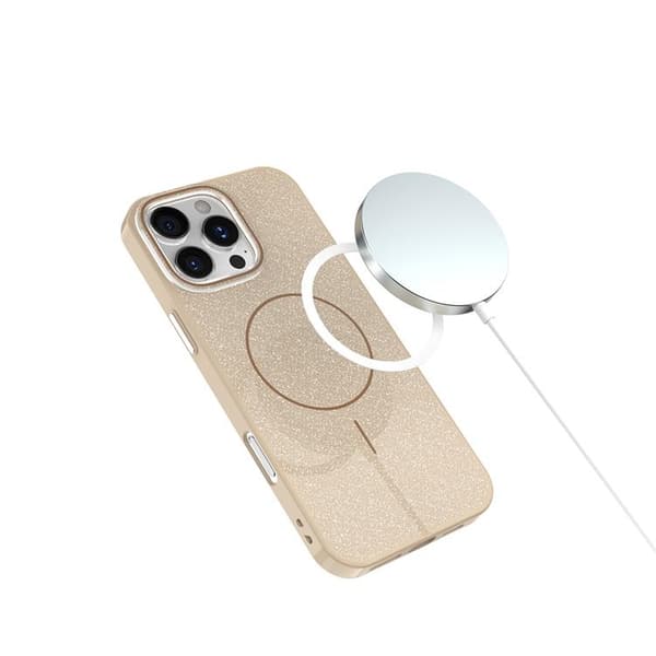 iPhone 11 Mobilskal MagSafe Glitter Thin - Brun