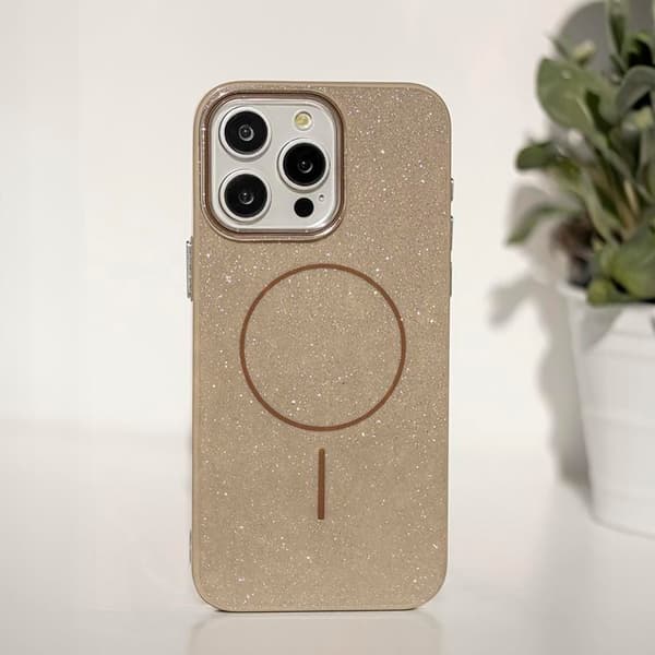 iPhone 11 Mobilskal MagSafe Glitter Thin - Brun