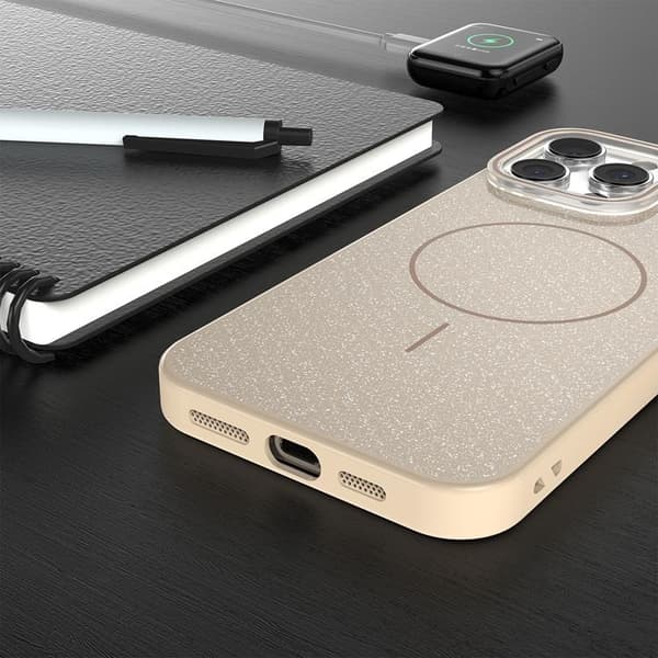 iPhone 11 Mobilskal MagSafe Glitter Thin - Brun