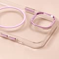 Miniatyrbild 4 av 9: iPhone 13 Mobilskal MagSafe Clear Thin - Rosa