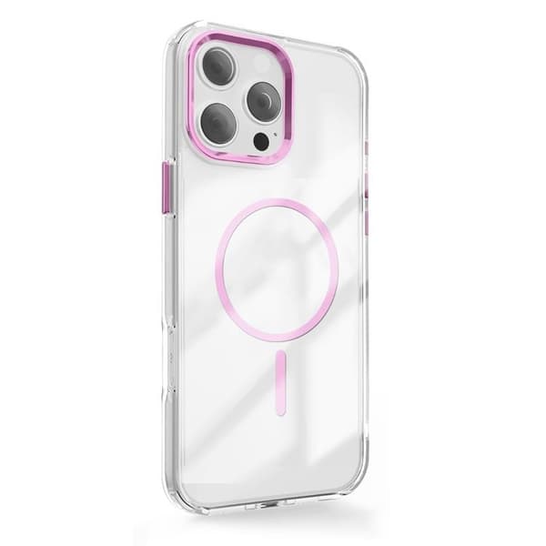 iPhone 13 Mobilskal MagSafe Clear Thin - Rosa