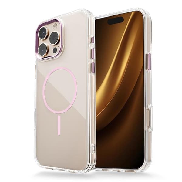 iPhone 13 Mobilskal MagSafe Clear Thin - Rosa