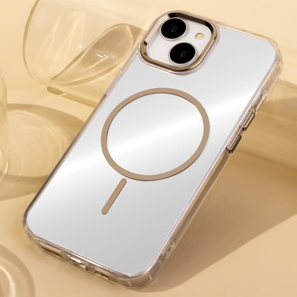 iPhone 14 Pro Mobilskal MagSafe Clear Thin - Guld