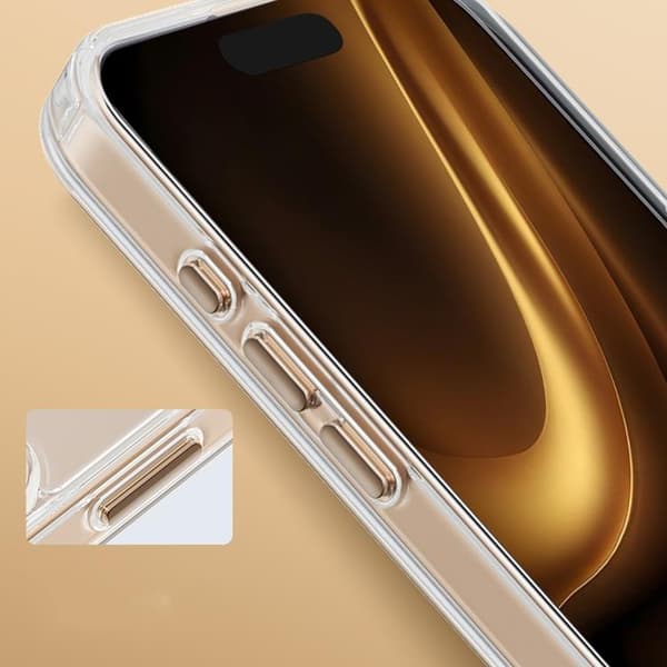 iPhone 14 Pro Mobilskal MagSafe Clear Thin - Guld