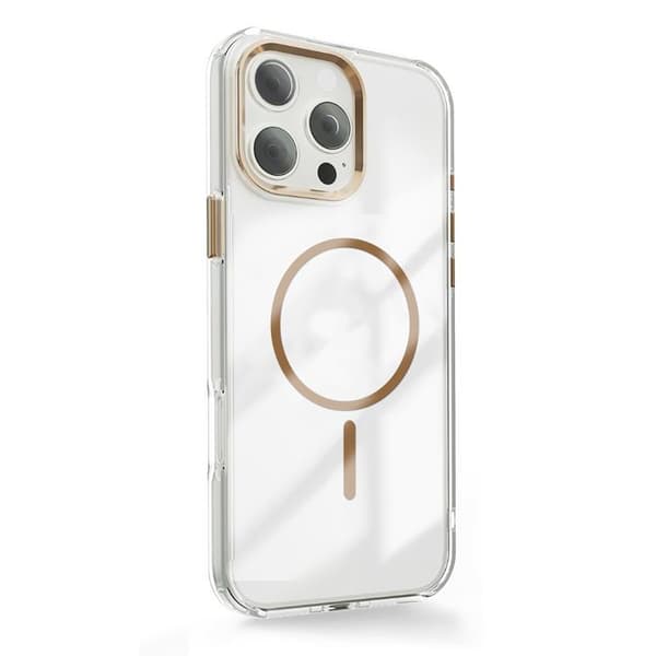 iPhone 14 Pro Mobilskal MagSafe Clear Thin - Guld