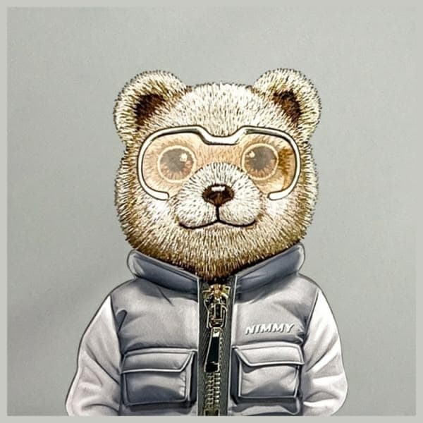 Nimmy Axelväska Crossbody Cool & Cute 2.0 Bear - Grå