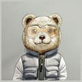 Miniatyrbild 2 av 5: Nimmy Axelväska Crossbody Cool & Cute 2.0 Bear - Grå