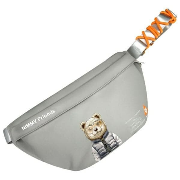 Nimmy Axelväska Crossbody Cool & Cute 2.0 Bear - Grå