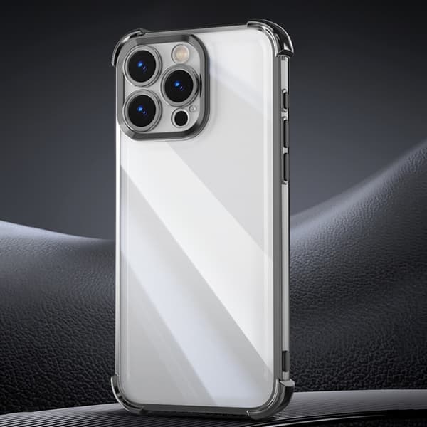 Galaxy A55 5G Mobilskal Anti Shock Chrome - Svart