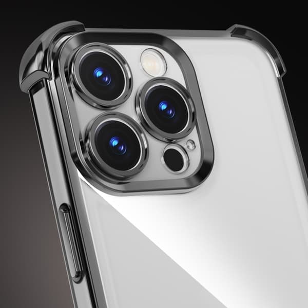 Galaxy A55 5G Mobilskal Anti Shock Chrome - Svart