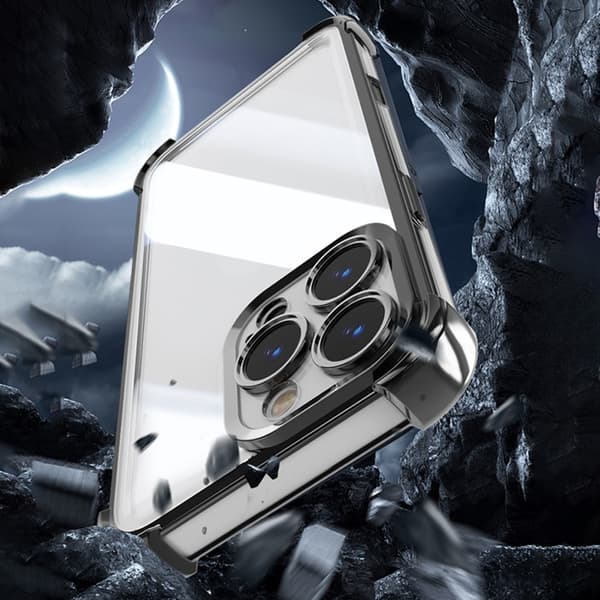 Galaxy A55 5G Mobilskal Anti Shock Chrome - Svart