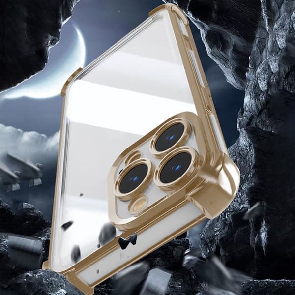 Galaxy A55 5G Mobilskal Anti Shock Chrome - Guld