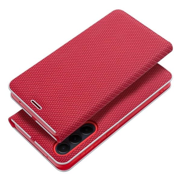 Galaxy XCover 7 Plånboksfodral Luna Carbon - Röd