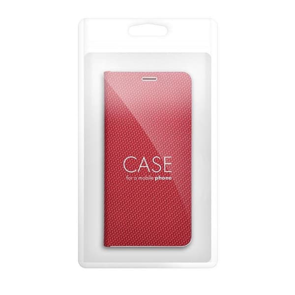 Galaxy XCover 7 Plånboksfodral Luna Carbon - Röd