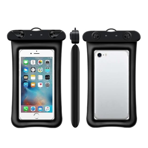 Vattentät Mobilfodral max 7.2" med Snöre - Lila