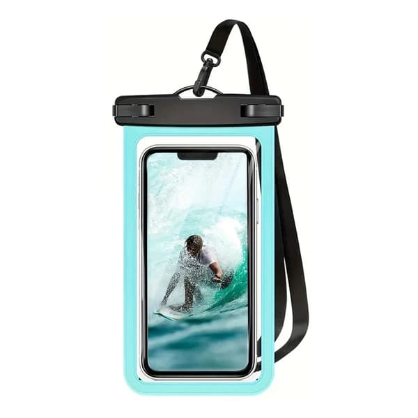 Vattentät Mobilfodral max 7.2" IPX8 HF-17 - Grön