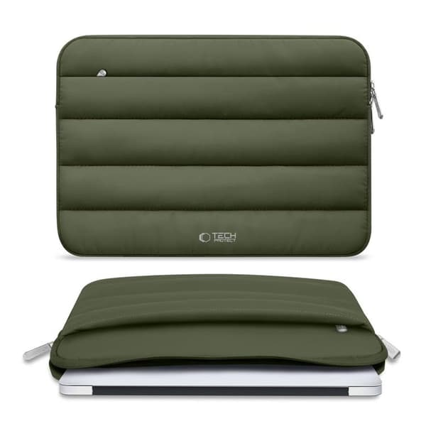 Tech-Protect Datorfodral 13"-14" Fluffy - Army Grön