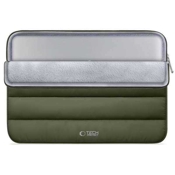 Tech-Protect Datorfodral 13"-14" Fluffy - Army Grön