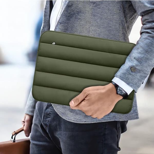 Tech-Protect Datorfodral 13"-14" Fluffy - Army Grön