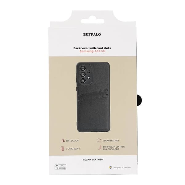 Buffalo Galaxy A33 5G Mobilskal PU - Svart