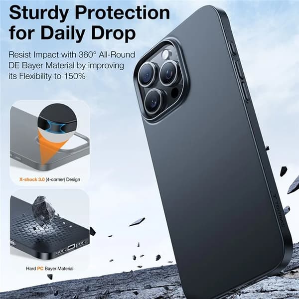 Torras iPhone 15 Pro Max Mobilskal Magsafe Shockproof - Svart