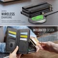 Miniatyrbild 6 av 6: Caseme iPhone 15 Plånboksfodral RFID Blocking Zipper - Svart