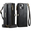 Miniatyrbild 2 av 6: Caseme iPhone 15 Plånboksfodral RFID Blocking Zipper - Svart