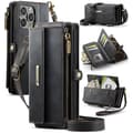 Miniatyrbild 1 av 5: Caseme iPhone 13 Pro Max Plånboksfodral RFID Blocking Zipper - Svart