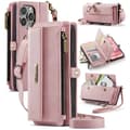 Miniatyrbild 1 av 5: Caseme iPhone 13 Pro Max Plånboksfodral RFID Blocking Zipper - Rosa