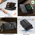 Miniatyrbild 4 av 5: Caseme iPhone 15 Plus Plånboksfodral RFID Blocking Zipper - Svart