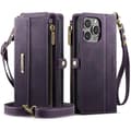 Miniatyrbild 2 av 5: Caseme iPhone 14 Pro Max Plånboksfodral RFID Blocking Zipper - Lila