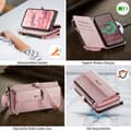 Miniatyrbild 4 av 5: Caseme iPhone 14 Plus Plånboksfodral RFID Blocking Zipper - Rosa